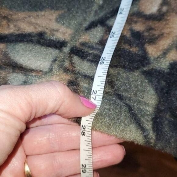 Trail Crest Highland Timber Embroidered Hunter Camouflage Fleece Zip Sz. XL Vest - Picture 10 of 10